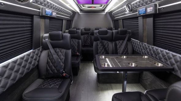 davie 15 passenger sprinter van interior