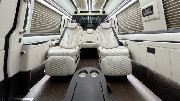 davie 8 passenger sprinter van interior