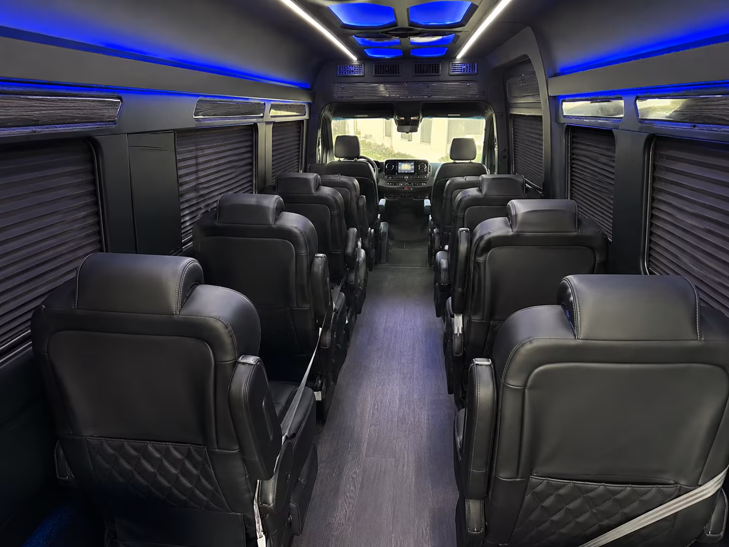 davie 10 passenger sprinter van interior