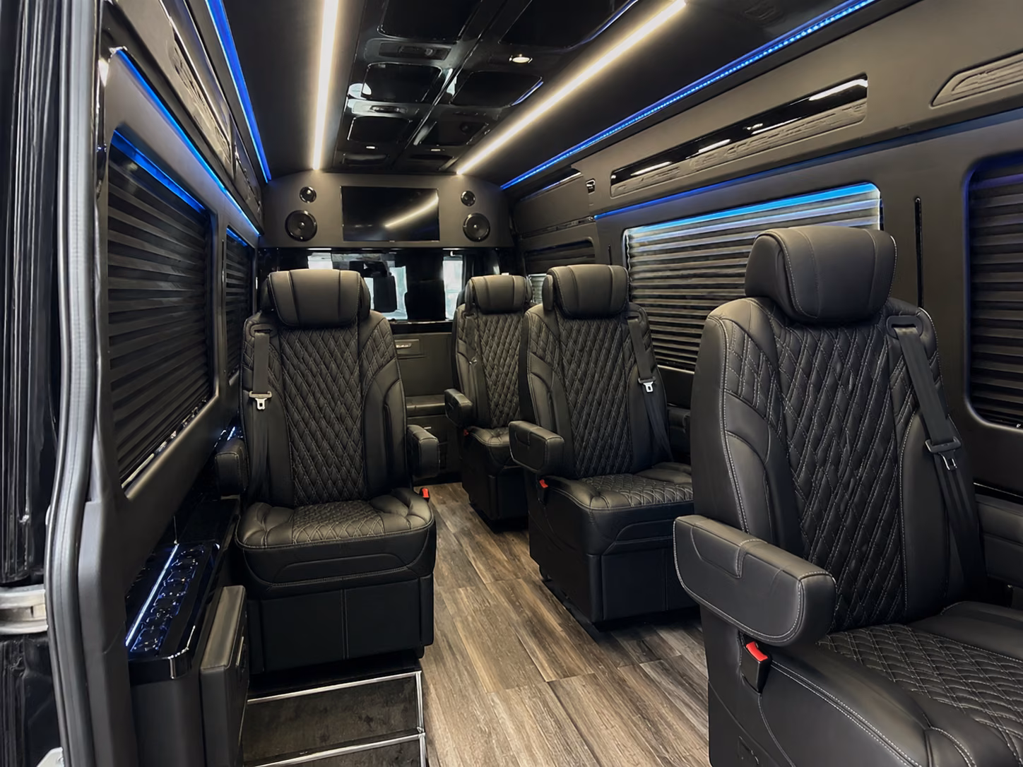 davie 15 passenger sprinter van inside