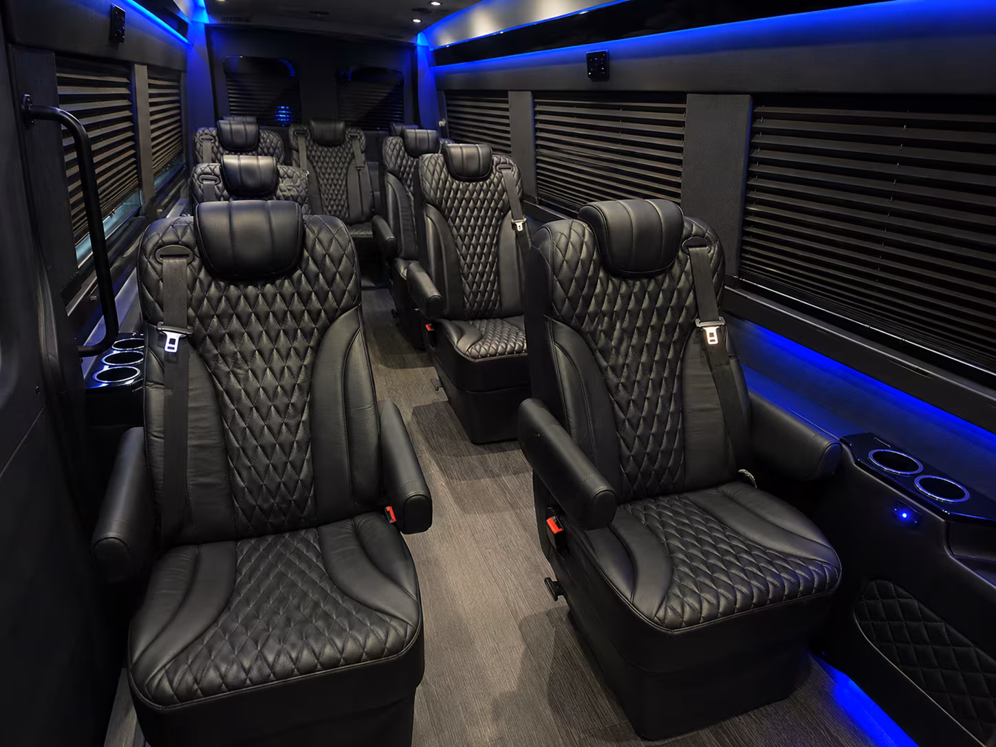 davie 18 passenger sprinter van interior